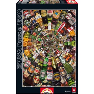 Educa (14121) - "Spiral of Cans of Beer" - 1500 pezzi