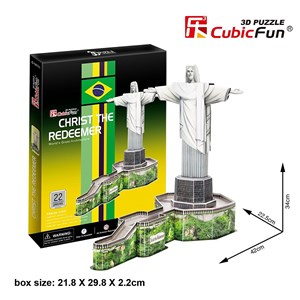 Cubic Fun (C187H) - "Christ The Redeemer, Brazil" - 22 pezzi