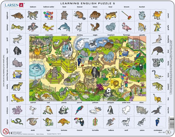 Larsen (EN5) - "Learning English at the Zoo" - 70 pezzi