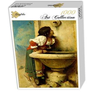 Grafika (00453) - Leon Bonnat: "Fille Romaine à la Fontaine, 1875" - 1000 pezzi