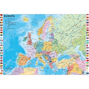 Schmidt Spiele (58203) - "Countries of Europe German" - 1000 pezzi
