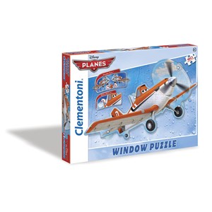 Clementoni (20111) - "Window-Puzzle Planes" - 60 pezzi