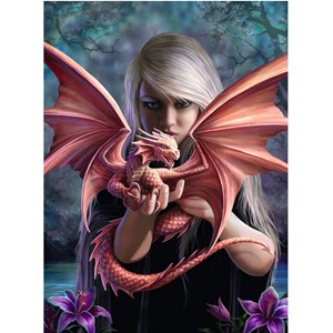 Ravensburger (14643) - Anne Stokes: "The Girl With The Dragon" - 500 pezzi