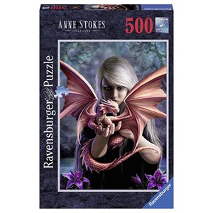 Ravensburger (14643) - Anne Stokes: "The Girl With The Dragon" - 500 pezzi