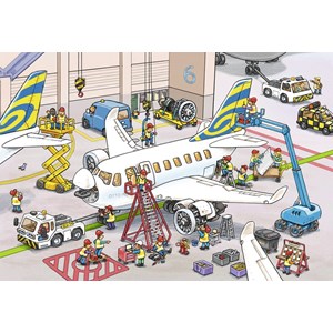 Ravensburger (09088) - "Around The Airplane" - 24 pezzi