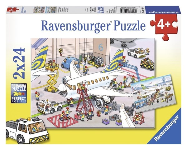 Ravensburger (09088) - "Around The Airplane" - 24 pezzi