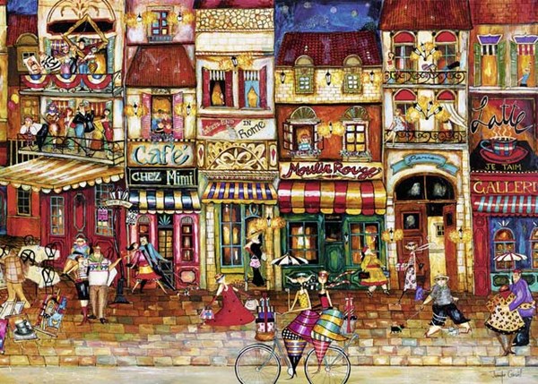 Ravensburger (19408) - "Streets of France" - 1000 pezzi