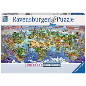 Ravensburger (16698) - "World Wonders" - 2000 pezzi