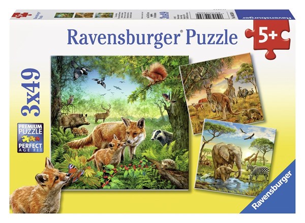 Ravensburger (09330) - "Animals of The Earth" - 49 pezzi