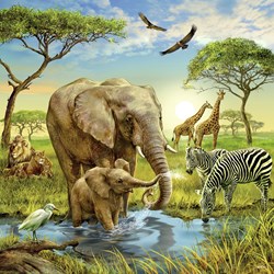 Ravensburger (09330) - "Animals of The Earth" - 49 pezzi