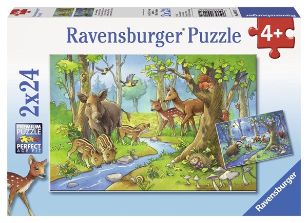 Ravensburger (09117) - "Cute Forest Animals" - 24 pezzi