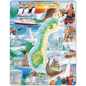 Larsen (KS1) - "Norway - attractions" - 70 pezzi