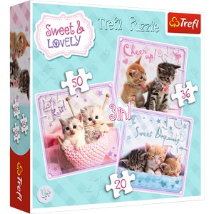 Trefl (34809) - "Kittens" - 20 36 50 pezzi