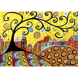 Educa (16296) - Karla Gerard: "Blooming Village" - 1000 pezzi