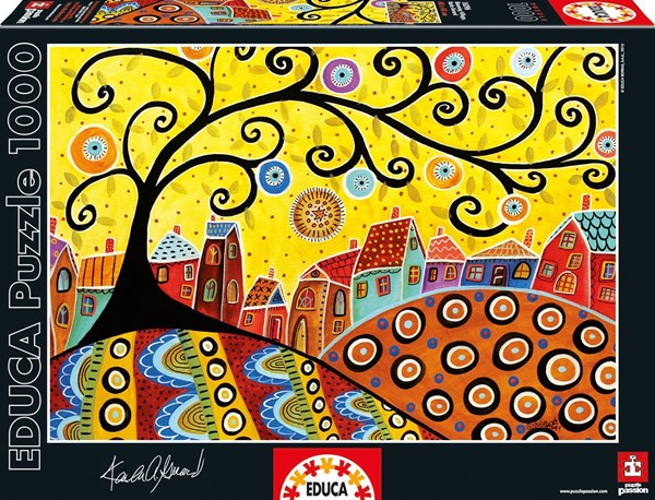 Educa (16296) - Karla Gerard: "Blooming Village" - 1000 pezzi