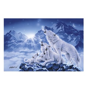 Clementoni (39280) - "Family of Wolves" - 1000 pezzi