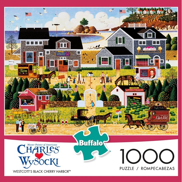 Buffalo Games (11444) - Charles Wysocki: "Wescott's Black Cherry Harbor" - 1000 pezzi