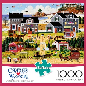 Buffalo Games (11444) - Charles Wysocki: "Wescott's Black Cherry Harbor" - 1000 pezzi