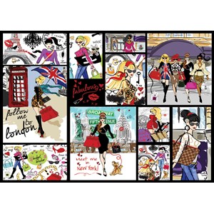 Art Puzzle (4636) - "Fashion Collage" - 1500 pezzi