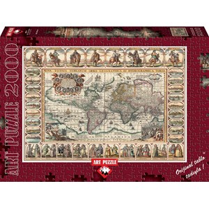 Art Puzzle (4711) - "Ancient World Map" - 2000 pezzi