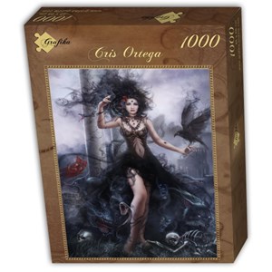 Puzzle Gotico: Donna con corvo / 0095 /, 1 000 Pezzi
