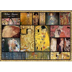 Grafika (T-00049) - Gustav Klimt: "Collage" - 1000 pezzi