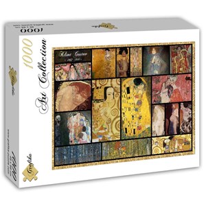 Grafika (T-00049) - Gustav Klimt: "Collage" - 1000 pezzi