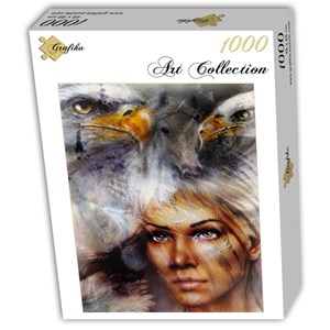Grafika (T-00061) - Franz Marc: "Woman, Eagle and Horse" - 1000 pezzi