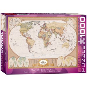 Eurographics (6000-1272) - "Map of the World" - 1000 pezzi
