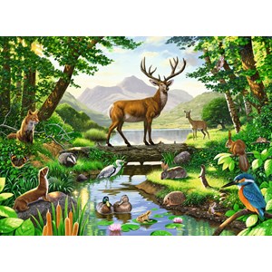 Ravensburger (10568) - Chris Hiett: "Woodland Harmony" - 100 pezzi