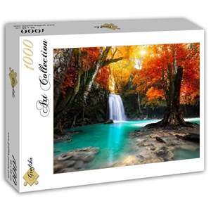 Grafika (T-00081) - "Deep Forest Waterfall" - 1000 pezzi
