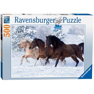 Ravensburger (14140) - "Galloping in the Snow" - 500 pezzi