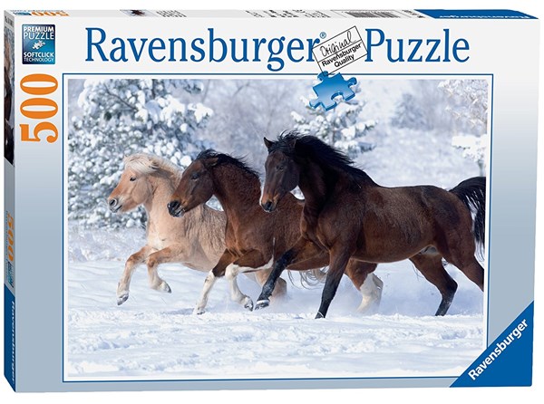 Ravensburger (14140) - "Galloping in the Snow" - 500 pezzi