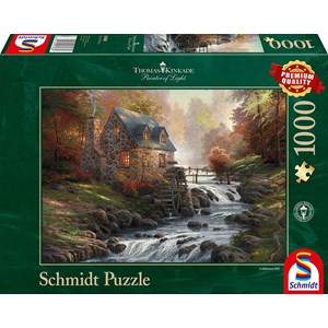 Schmidt Spiele (57486) - Thomas Kinkade: "The Old Mill" - 1000 pezzi