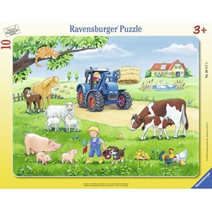 Ravensburger (06117) - "Farm Animals" - 10 pezzi