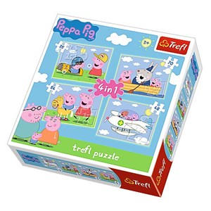 Trefl (34246) - "Peppa Pig" - 35 48 54 70 pezzi