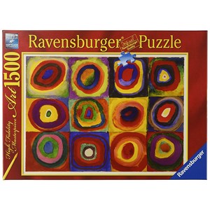 Ravensburger (16377) - Vassily Kandinsky: "Squares with Concentric Rings" - 1500 pezzi