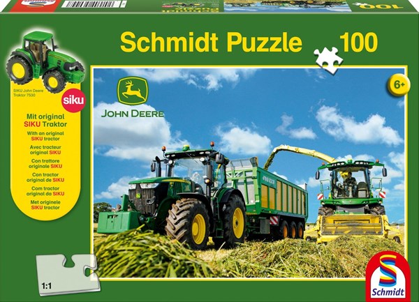 Schmidt Spiele (56044) - "John Deere, 7310R" - 100 pezzi