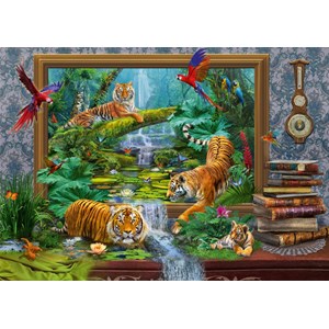 Schmidt Spiele (59337) - Jan Patrik Krasny: "Tiger in the Jungle" - 1000 pezzi