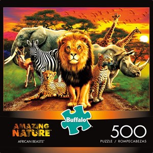 Buffalo Games (3774) - "African Beasts" - 500 pezzi
