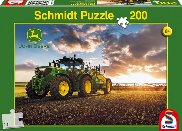 Schmidt Spiele (56145) - "Tractor John Deer 6150R" - 200 pezzi