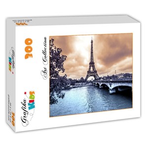 Grafika Kids (00379) - "Eiffel Tower from Seine. Winter rainy day in Paris" - 300 pezzi