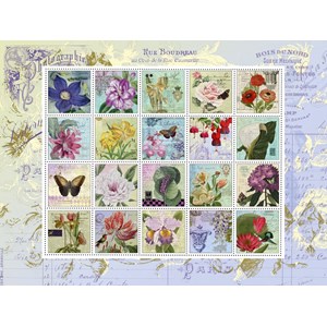 Schmidt Spiele (58229) - "Nostalgic Stamps" - 1000 pezzi