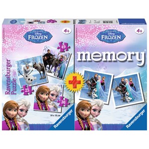 Ravensburger (22311) - "Frozen + Memory" - 25 36 49 pezzi