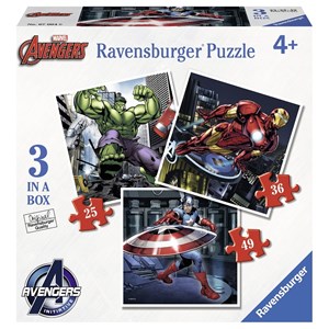 Ravensburger (07004) - "Avengers" - 25 36 49 pezzi