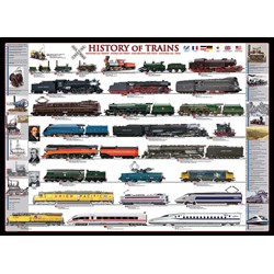 Eurographics (8500-0251) - "History of Trains" - 500 pezzi