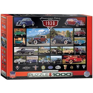 Eurographics (6000-0674) - "American Cars of the 1930's" - 1000 pezzi