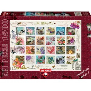 Art Puzzle (4639) - "Stamp Collage" - 1500 pezzi