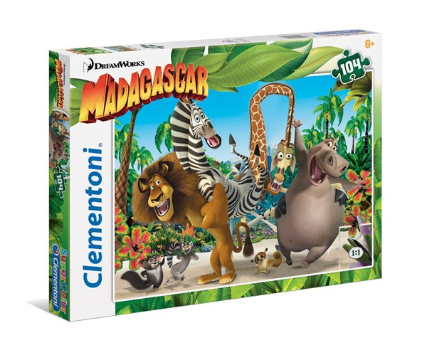 Clementoni (27941) - "Madagascar" - 104 pezzi
