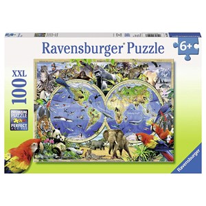 Ravensburger (10540) - "Animals of the World" - 100 pezzi